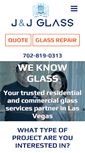 Mobile Screenshot of jandjglasslv.com